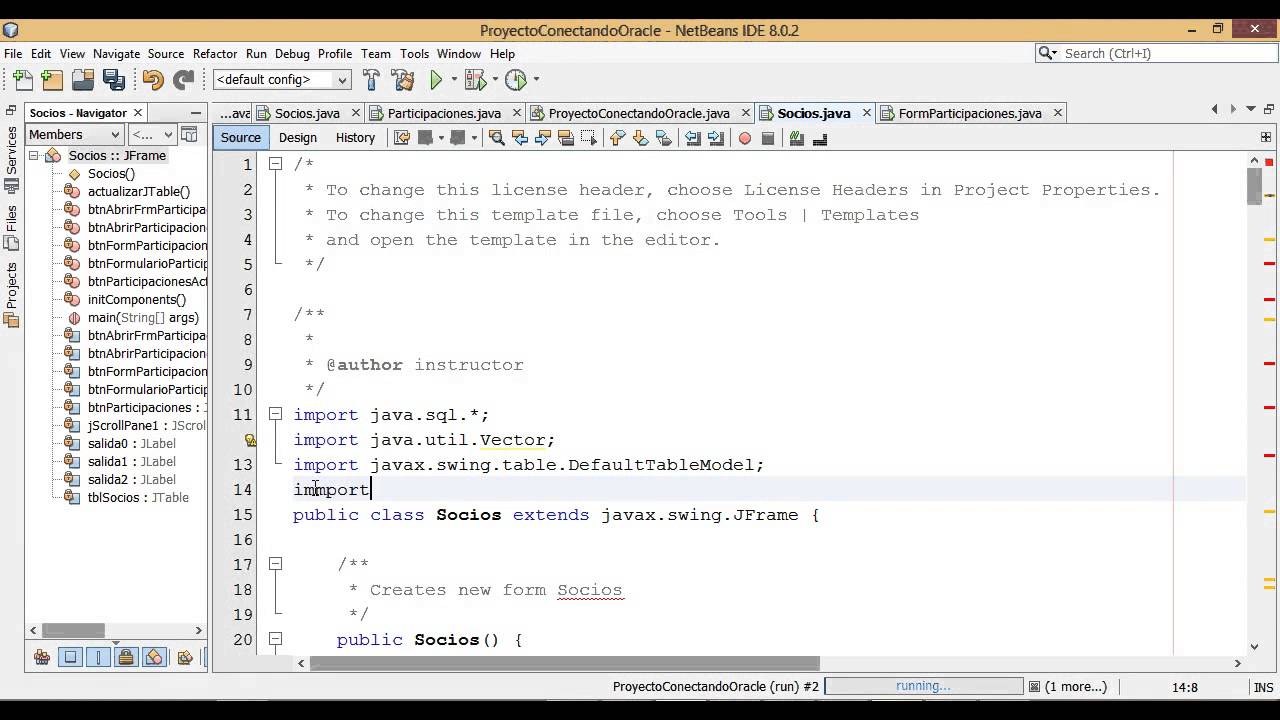 Conexi N De Java Con Oracle Usando Jframe Y Jtable En Netbeans Parte