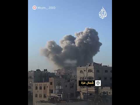 شاهد | قصف متواصل للاحتلال الإسرائيلي لبيت لاهيا شمالي غزة