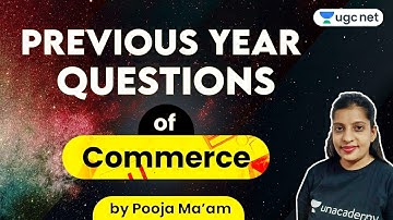Previous Year Questions On Commerce (Paper-2) for UGC NET 2020 by Pooja Ma