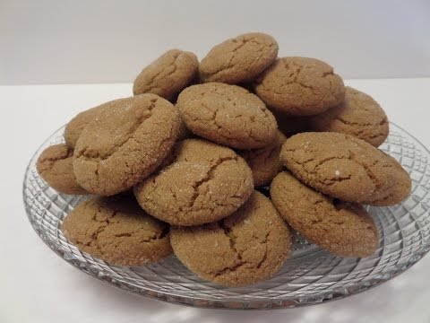 How to make Gingersnap Cookies Tutorial