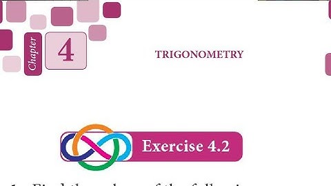 11th Business Maths | Trigonometry | Exercise 4.2 sums 11,12,13,14,15