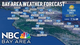 Bay Area Forecast: Rain to Move Out, Cold Temps Continue
