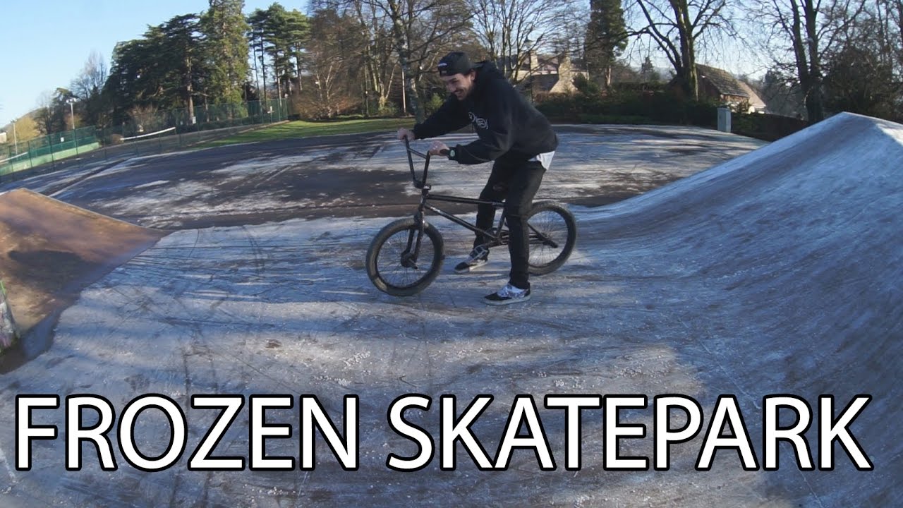 Riding A Frozen Skatepark