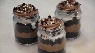 Chocolate mousse jar | quick dessert eggless