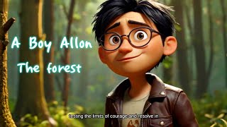 The Boy Alone: Lost in the Wilderness#aicartoon #animation