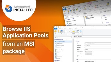 Browse IIS Application Pools from an MSI package