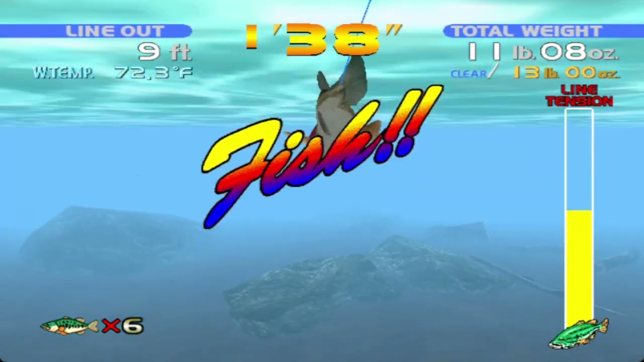 Sega Bass Fishing Arcade Mode (Flycast) Full Game No Commentary