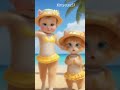 "Beach Day with my Bestie! 🏖️🐱👶"#viral #trending #foryou #explorepage#reelsindia#cute #entertainment