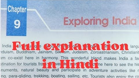 DAV class 5 we and our world ch-9 Exploring India