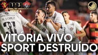 Pós-Jogo - Série A - Sport 1 X 3 Vitória - Vitória Ene Um Sport Entregue E Deixa O Z4 45 Minutos