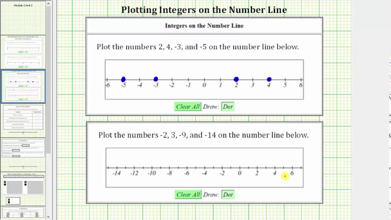 plot-integers-on-the-number-line-youtube