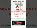 what is MSDS or SDS?#shortsfeeds #SafetyFirst #nebosh #OilAndGas #MSDS #radharaniacademy7