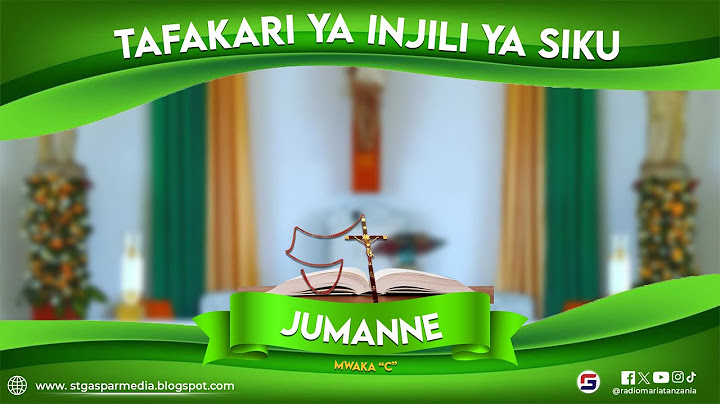 TAFAKARI YA INJILI YA SIKU, JUMANNE- 08-07-2025; - JUMA LA 14-KIPINDI CHA KAWAIDA - MWAKA "C"