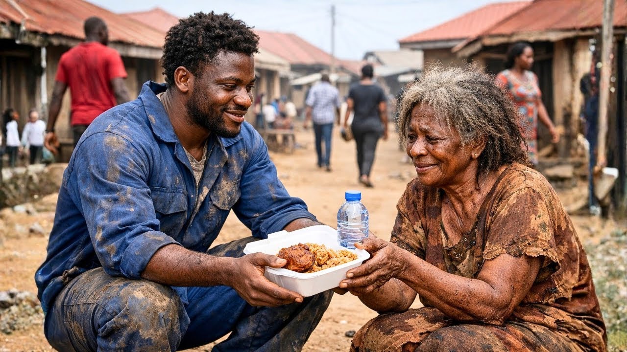 Бедный механик потратил свои последние 6 долларов на еду для нищенки, которую все игнорировали, н...