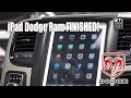 The finished Dodge iPad panel!