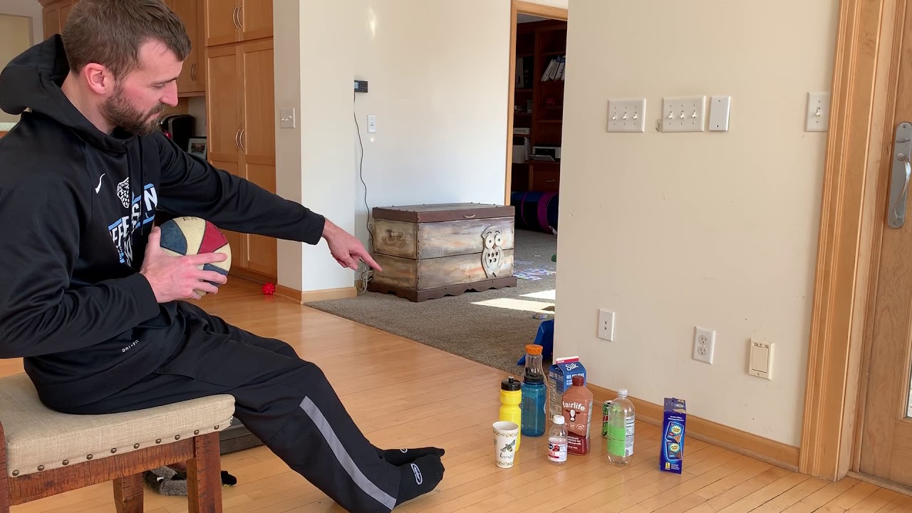 Seated Bowling at Home (use legs as ramp) - YouTube