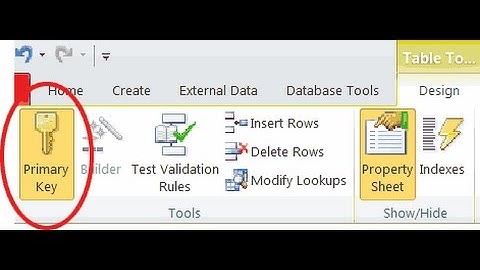 Khmer Learn Ms.access How to set primary key in Ms.access