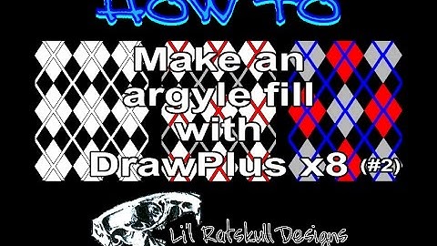 DrawPlus Tutorial Video - How To Make an Argyle Fill #2/ Step by Step