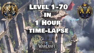 Level 1-70 in One Hour in Dragonflight | (Time-Lapse) | World of Warcraft