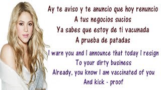 Shakira - Te Aviso, Te Anuncio Objection English And Spanish - Translation & Meaning