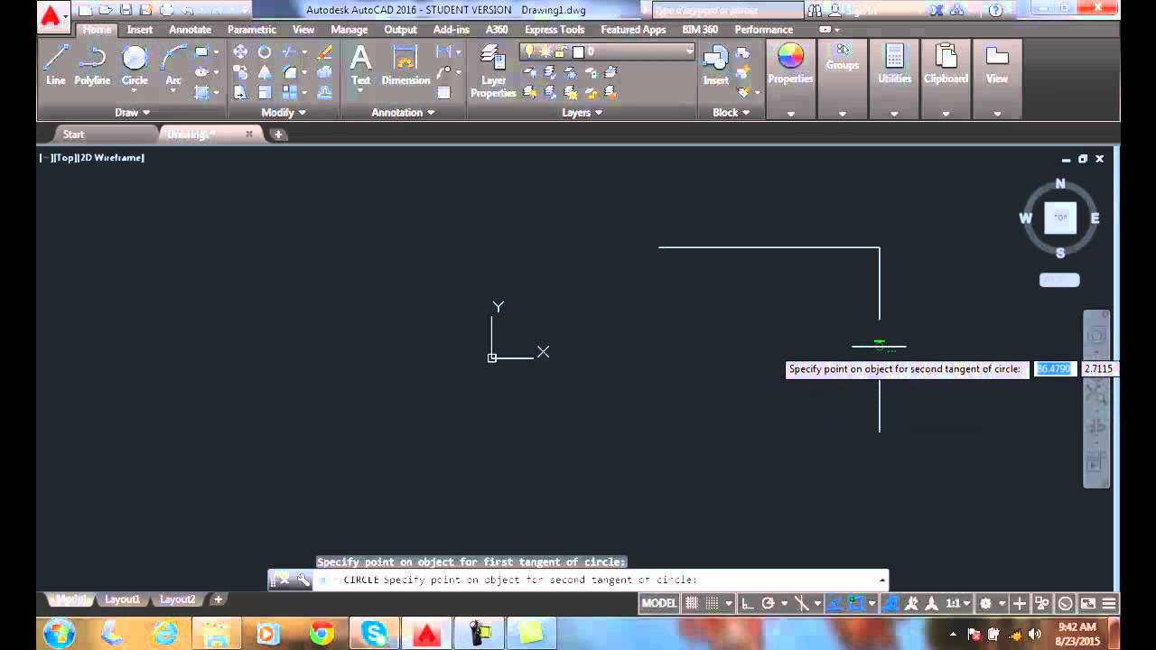 How To Use Tan Tan Radius In Autocad