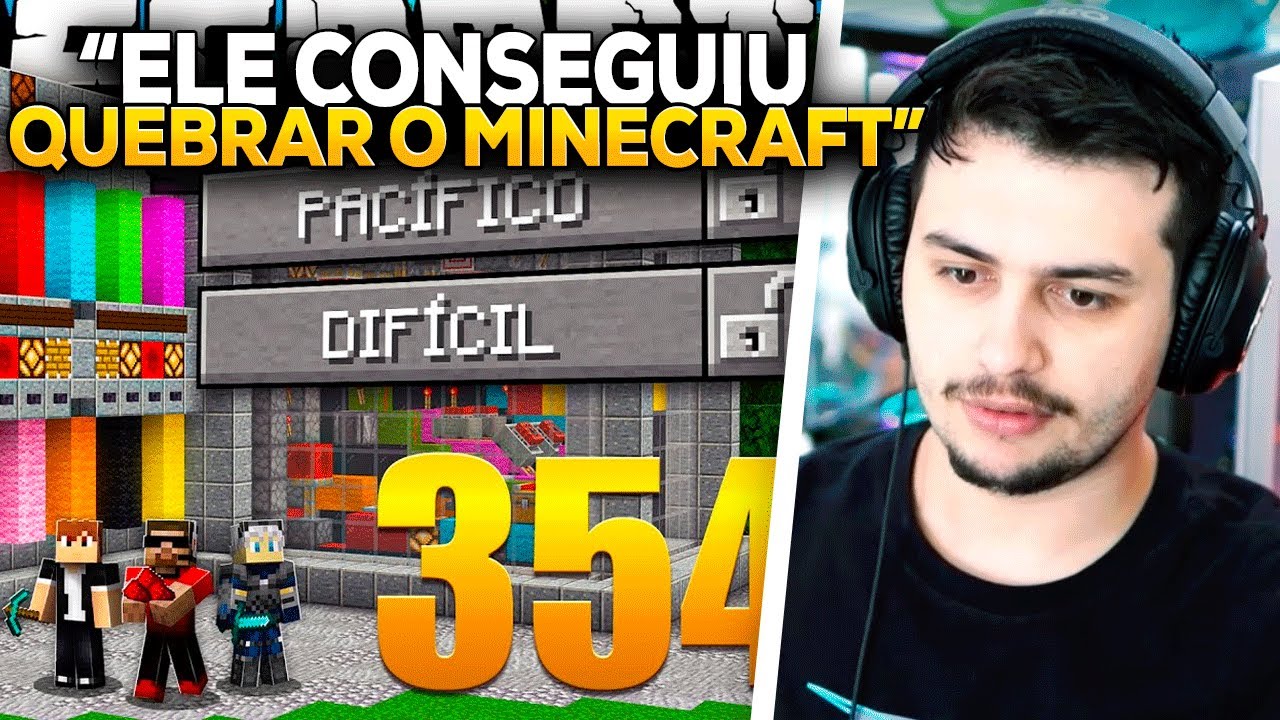 GABE REAGE Criando o MODO PACÍFICO no Minecraft - Em busca da casa automática #354 @viniccius13