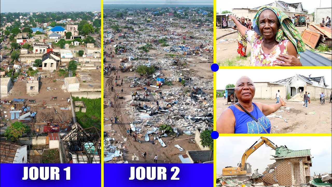 🚨ESPACE RVA NSELE : Jour 2 de la démolition des constructions anarchiques. L'État est déterminé à...