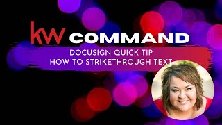 DocuSign Quick Tip: How to Strikethrough Text