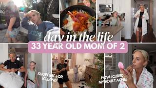 day in the life of a mom of 2 (toddler + 9yr old) + how I cleared my adult acne