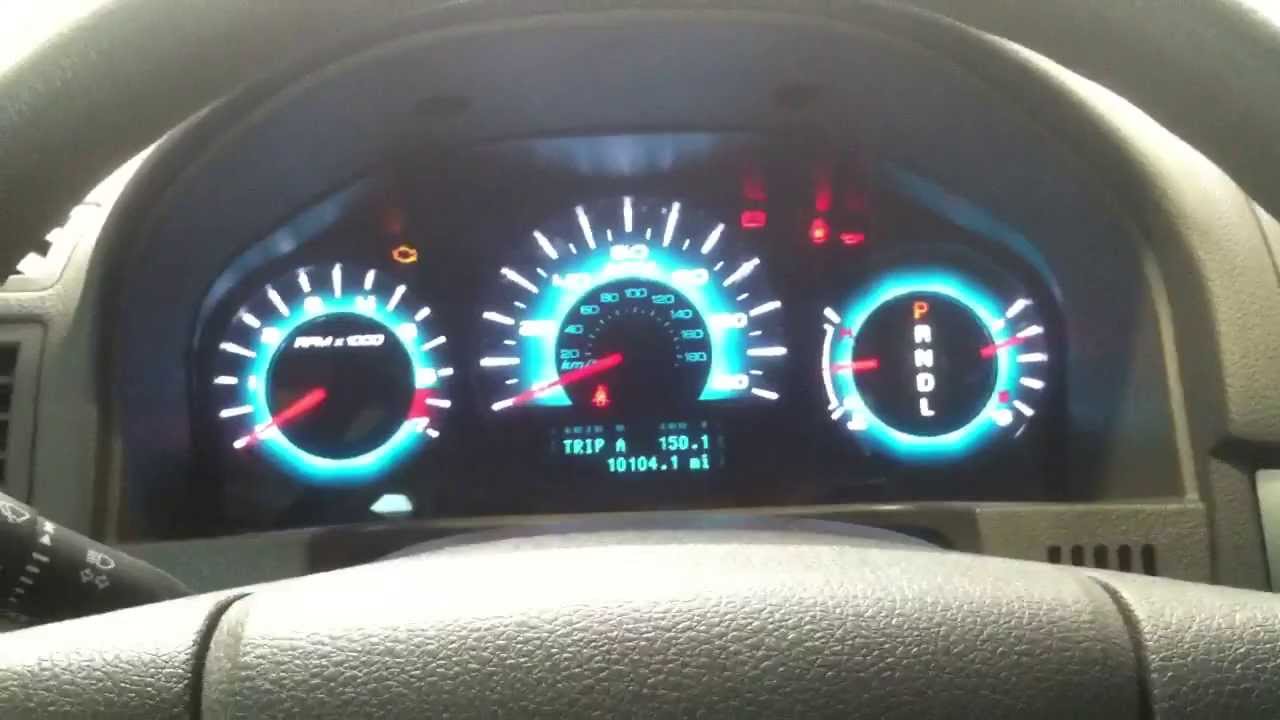 Ford Fusion Dashboard Warning Lights