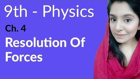 Matric Part 1 Physics, ch 4, Resolution of forces - Physics Ch 4 - 9th Class Physics