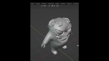 Day 3 of sculpting everyday in blender until i become actually good #shorts