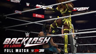 FULL MATCH: Naomi vs. Lyra Valkyria | Women’s World Title Match: Backlash WWE 2K26 