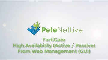 Fortigate High Availability Active / Passive GUI Setup