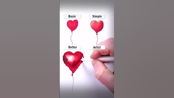 Draw Balloons! #art #drawing #shorts #balloon #heart #howtodraw #easydraw