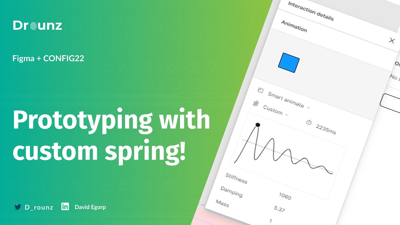 Prototyping Figma new custom spring #CONFIG22 - YouTube