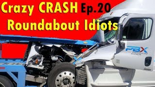 Car Crash Ep20 - Roundabout Idiots - Roundabout Car Crash