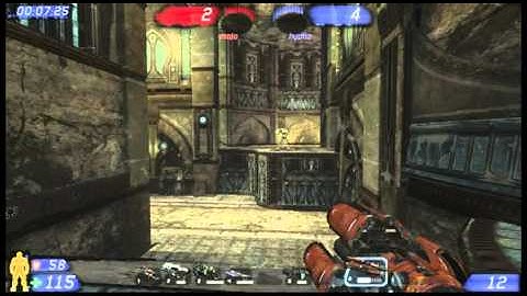 4K^hypno vs xTp.maj0 - Unreal Tournament 3 Duel - DM-Sentinel