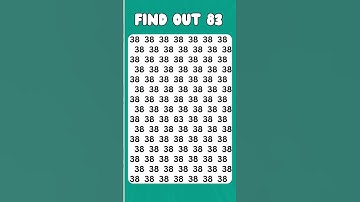Can You Find the Odd Number? #eyetestchallenge #1game #challengegame #findtheoddoneout #puzzleplex