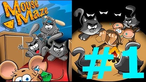 Mouse Maze - Gameplay Walkthrough - Level 1 - The Sewers - Review IOS Best App!