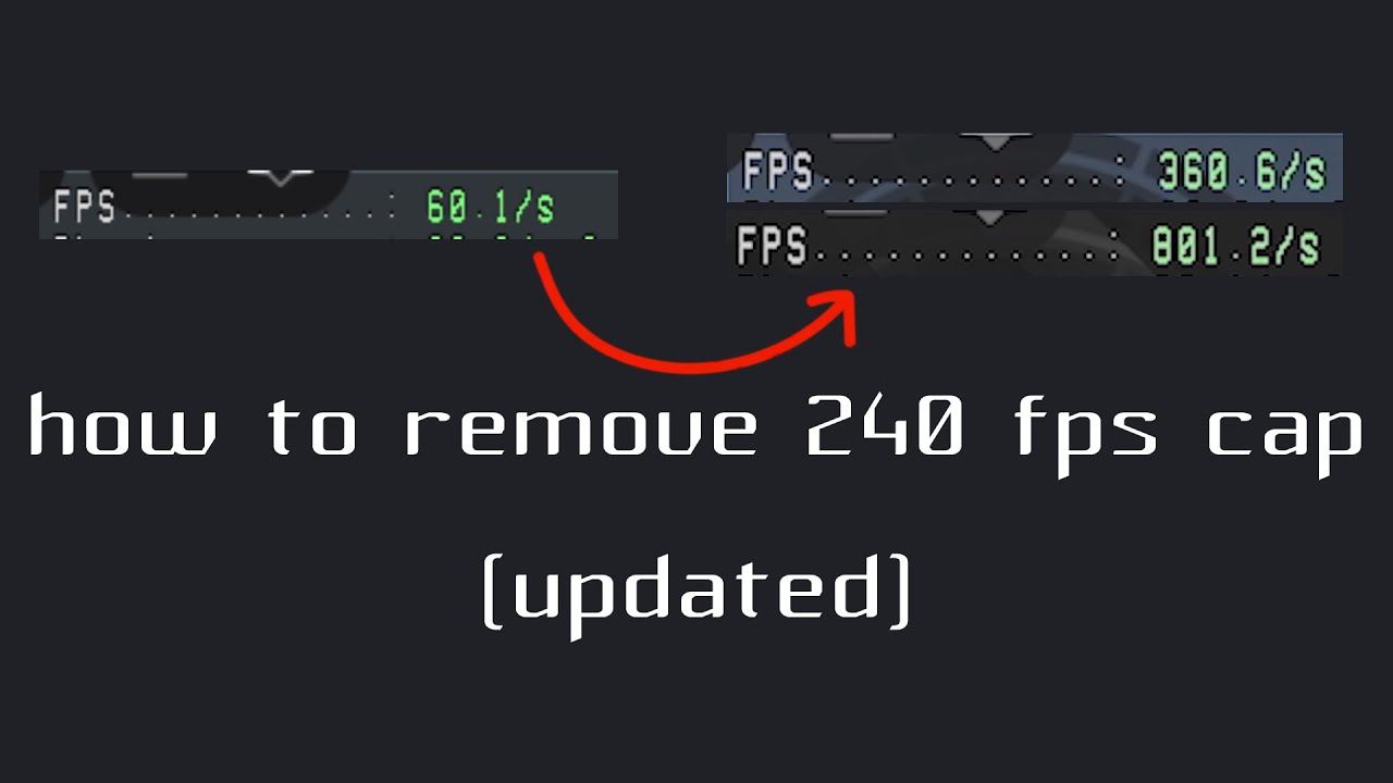 HOW TO UNCAP & UNLOCK 240 FPS LIMIT (After New Update)