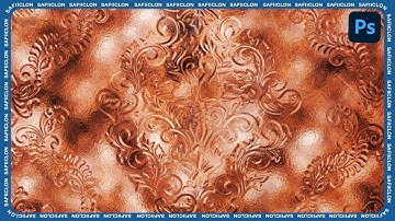 [ Photoshop Tutorial ] How to Create Emboss Metal Effect in Photoshop