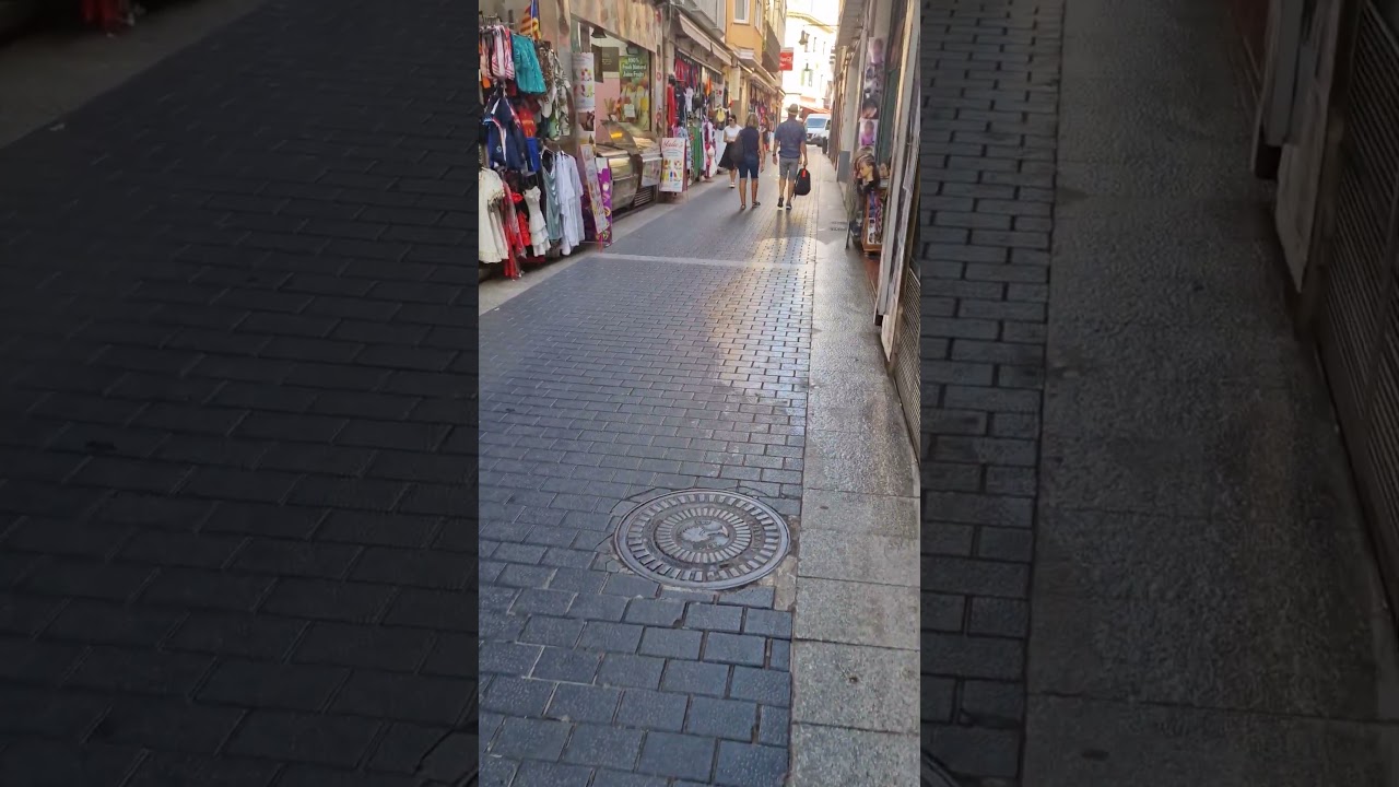 Lloret de mar walking tour, shops, spain,  costa brava