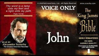 43 | JOHN  { SCOURBY AUDIO BIBLE KJV }  "Thy Word is a lamp unto my feet"  Psalm: 119-105 screenshot 5