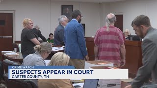Suspects accused of burying murder victim in freezer in Carter Co. appear in court