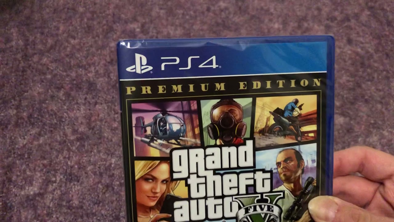 Grand Theft Auto 5 Premium Edition PS4 Unboxing 