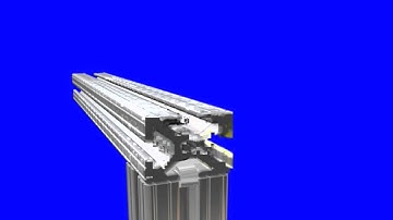 80/20: 3D Depiction of How to Connect T-Slot Profiles with an End Fastener