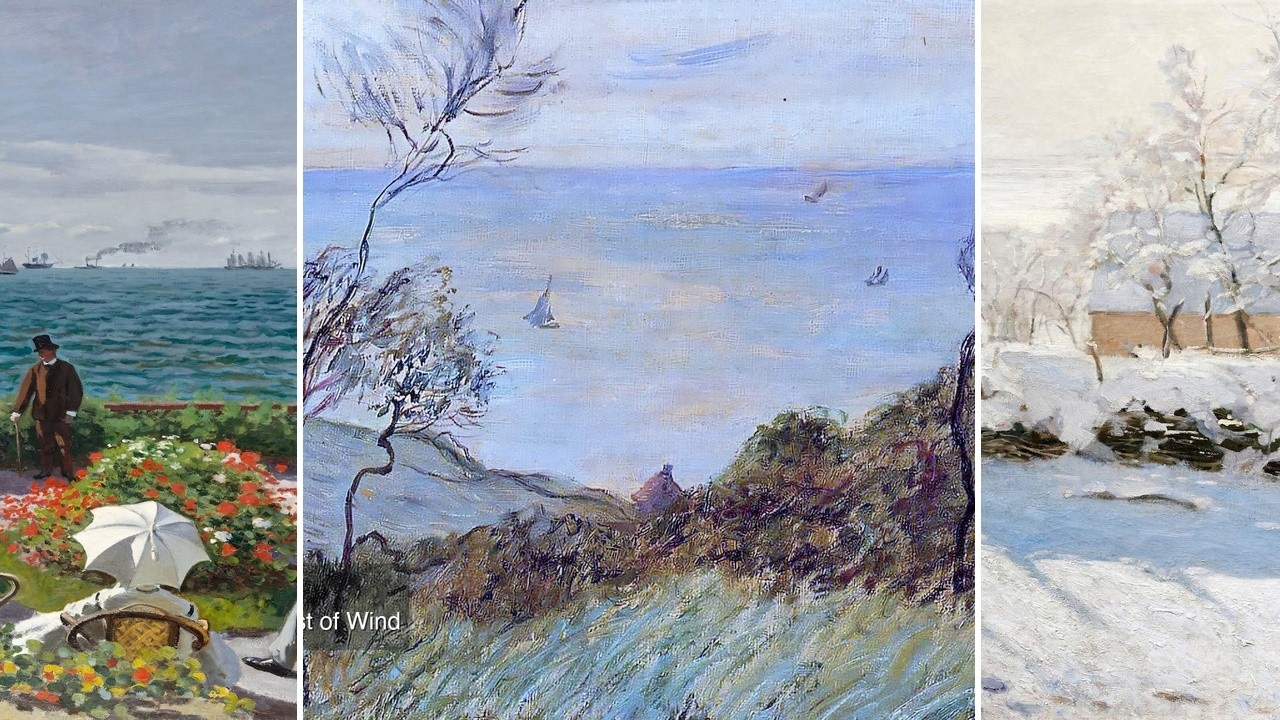 Claude Monet TV — Silent Art Gallery · July 27 Night | Cliffs of Varengeville Gust of… & others
