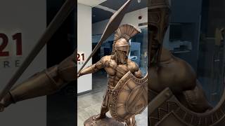 3D Printed King Leonidas Sculpture 🛡️ Life-Size Spartan Warrior Inspired by 300