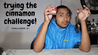 trying the cinnamon challenge (challenge #1)